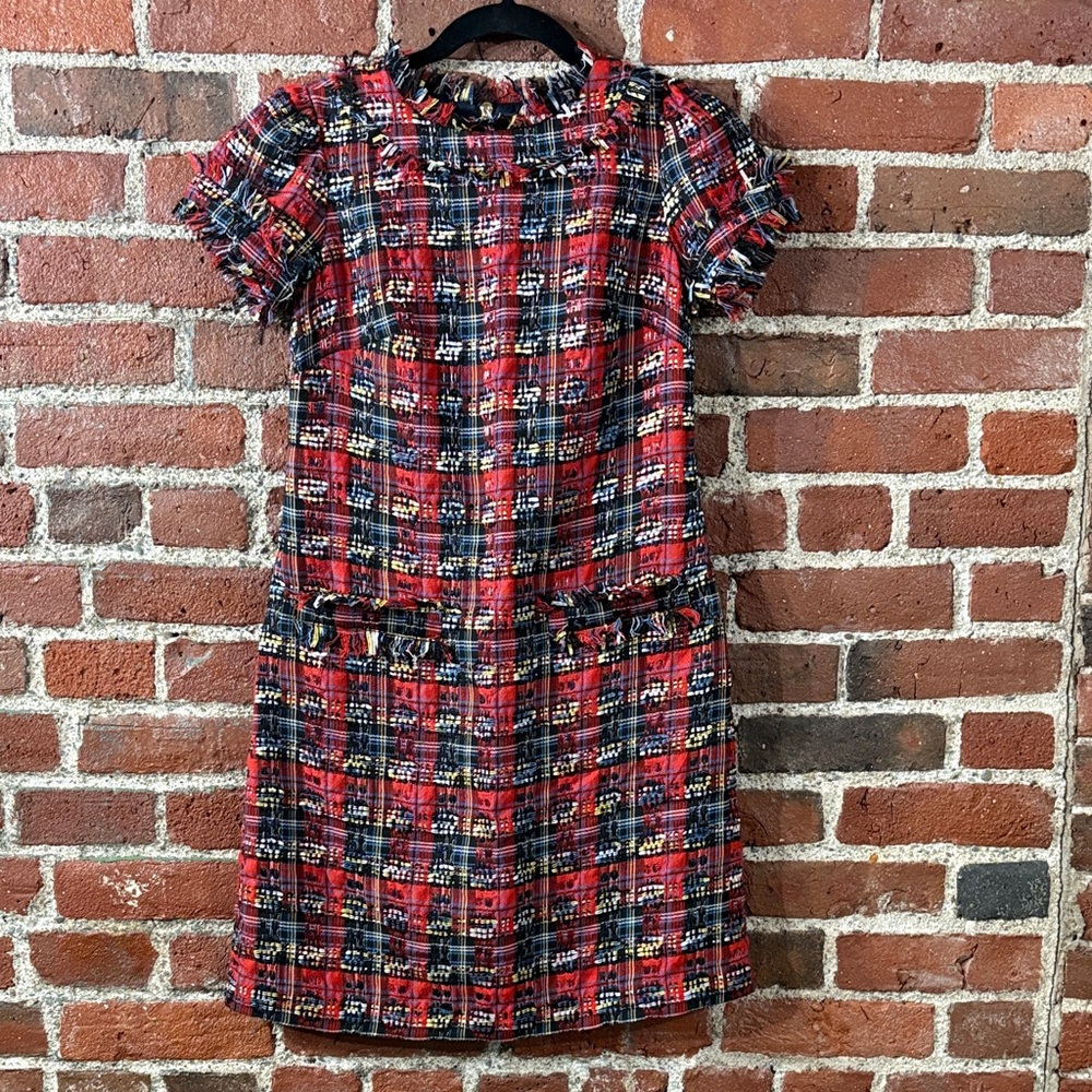 Sail to Sable Plaid Short Sleeve Dress